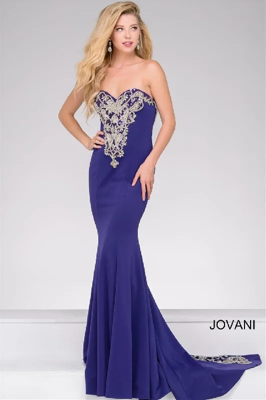 Jovani 20015 Strapless Long Formal Prom Dress