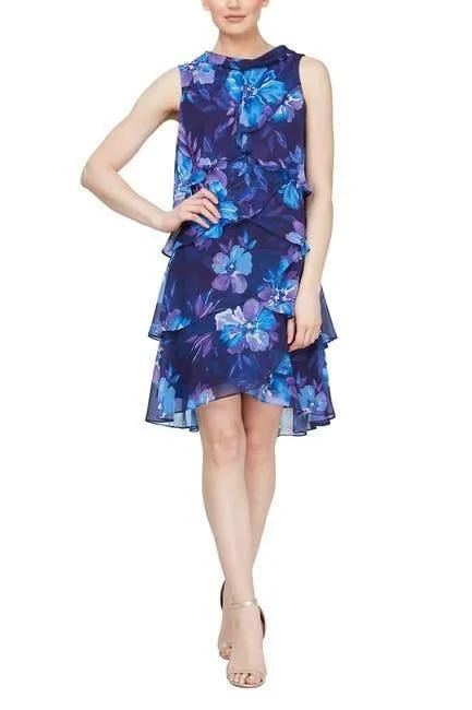 SL Fashions 9171667 Short formal Floral Dress