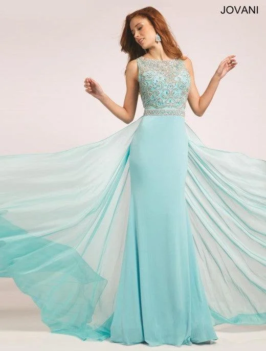 Jovani 21029 Long Formal Sleeveless Prom Dress