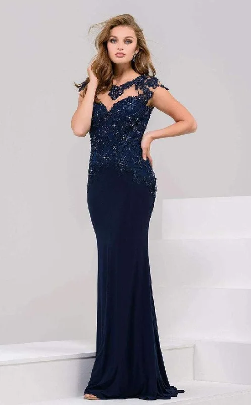 Jovani 32600 Cap Sleeve Long Prom Gown