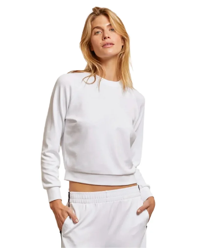 Perfect White Tee Women Blair Travel Fitted Raglan Sweatshirt