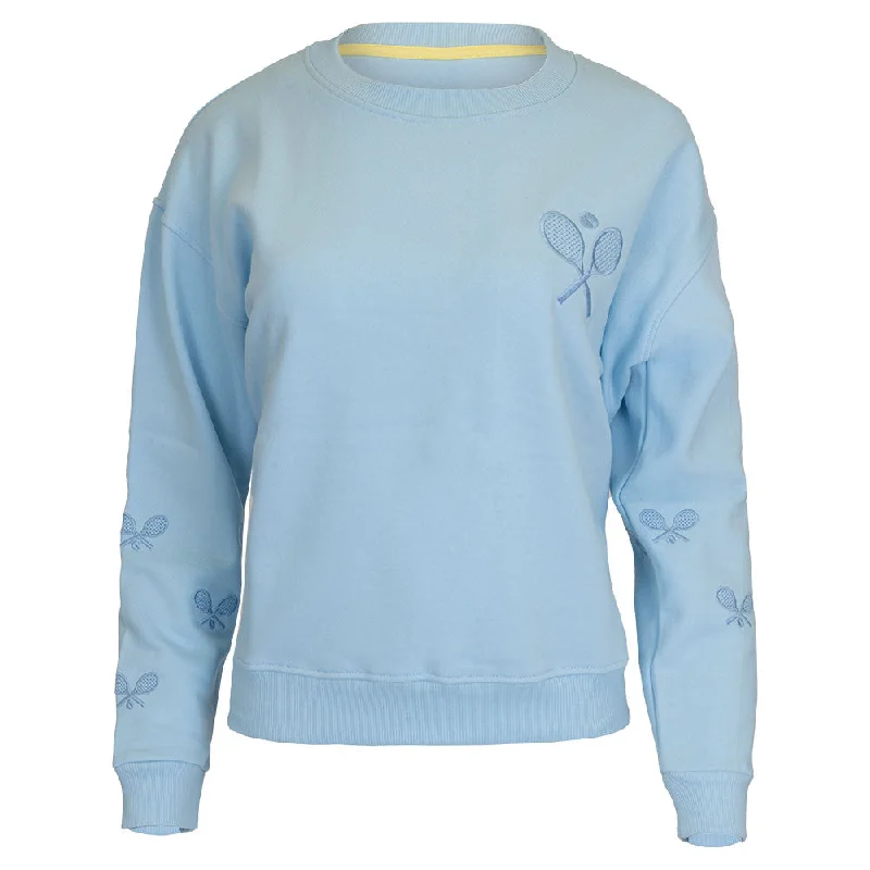 Women`s The Sleeves Tennis Sweatshirt Blue