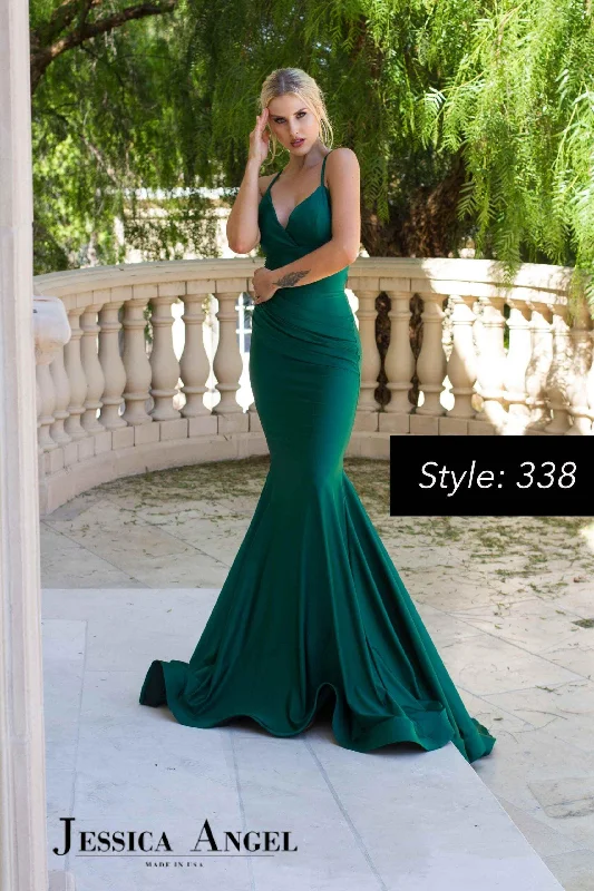 Jessica Angel Strappy Back Long Formal Gown 338