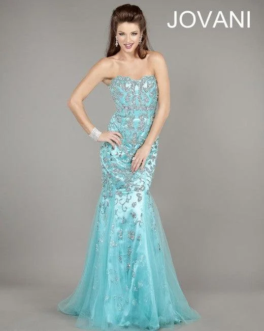 Jovani 3008 Prom Long Strapless Mermaid Formal Gown