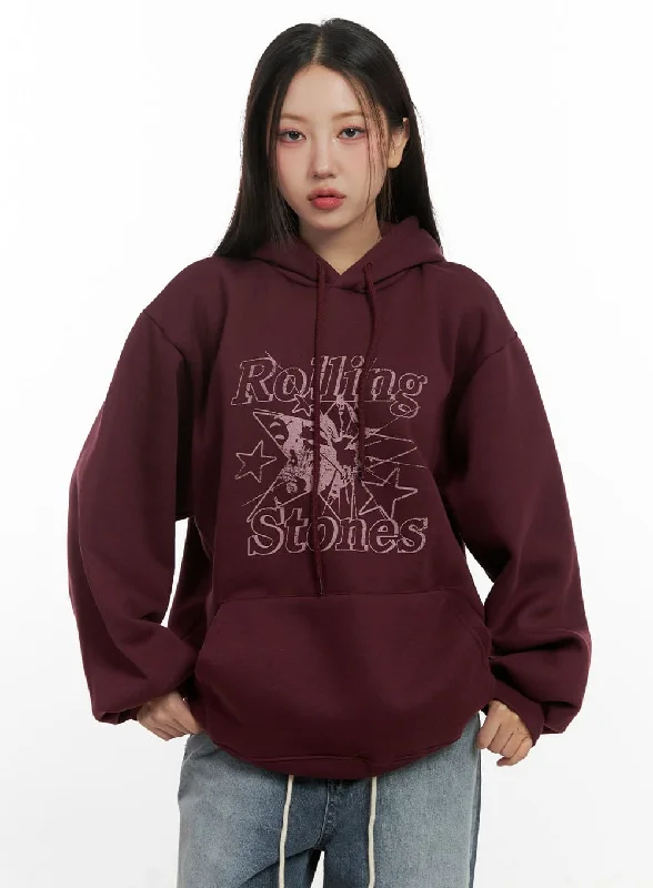 Cozy Graphic Hooded Sweatshirt CN413