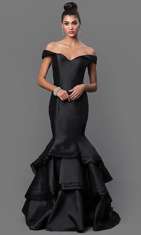 Jovani 31100 Long Off Shoulder Prom Dress