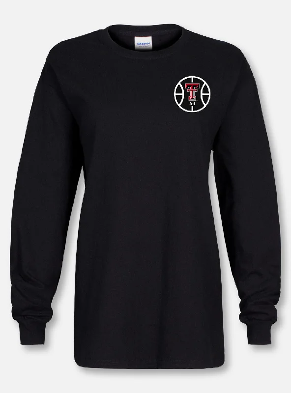 Texas Tech Red Raiders Double T "Basketball Record Breaker"  Black Long Sleeve Shirt