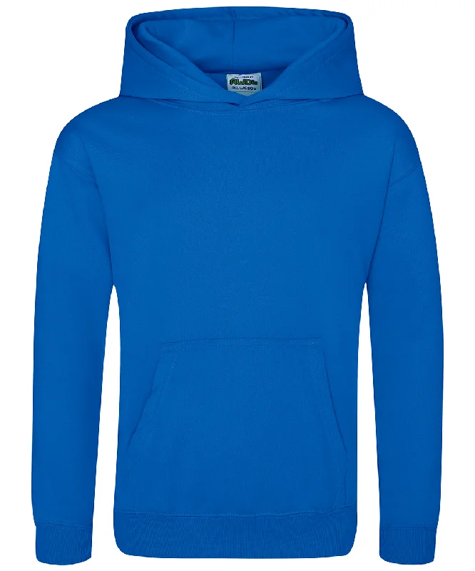 Royal Blue - Kids sports polyester hoodie