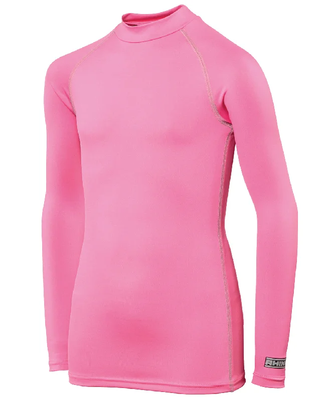 Pink - Rhino baselayer long sleeve - juniors