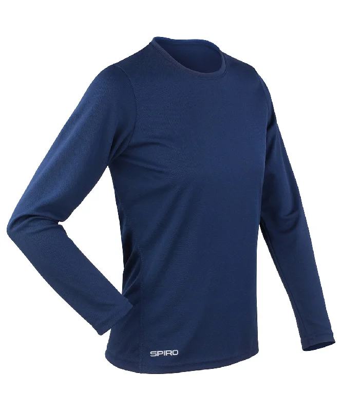 Navy - Women's Spiro quick-dry long sleeve t-shirt