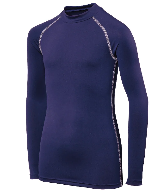 Navy - Rhino baselayer long sleeve - juniors