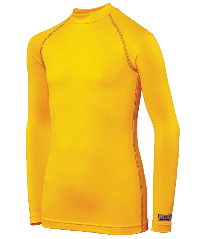 Yellow - Rhino baselayer long sleeve - juniors