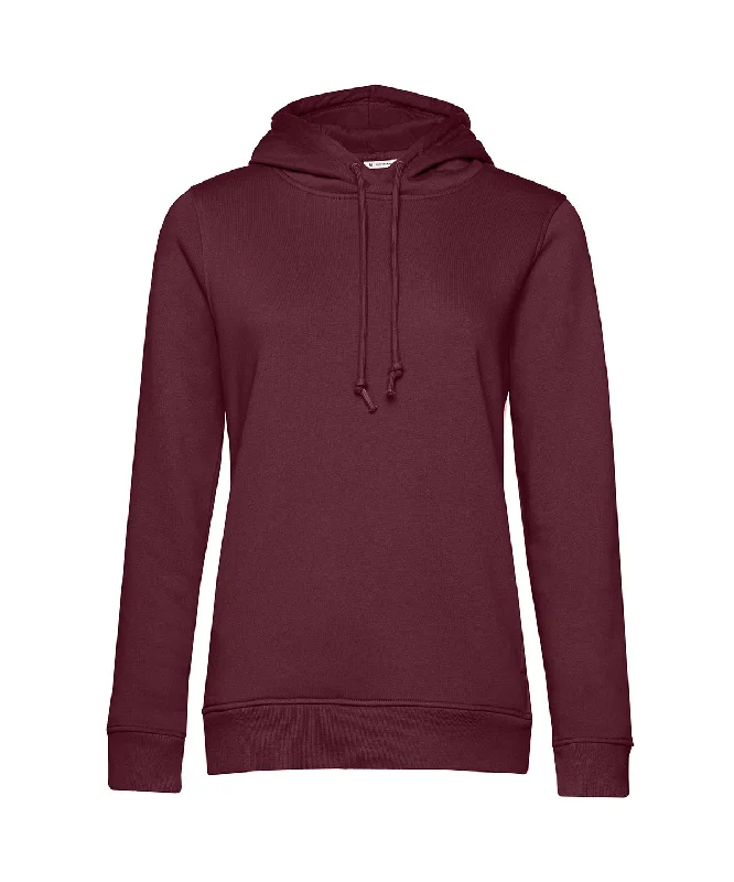 Burgundy - B&C Inspire Hooded /women