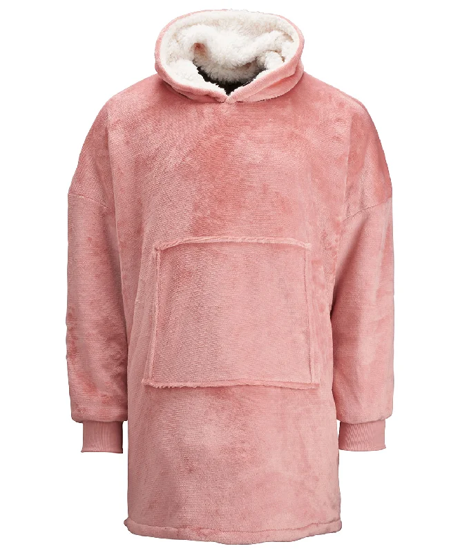 Pink - The Ribbon oversized cosy reversible sherpa hoodie