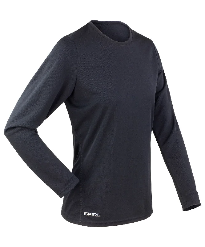 Black - Women's Spiro quick-dry long sleeve t-shirt