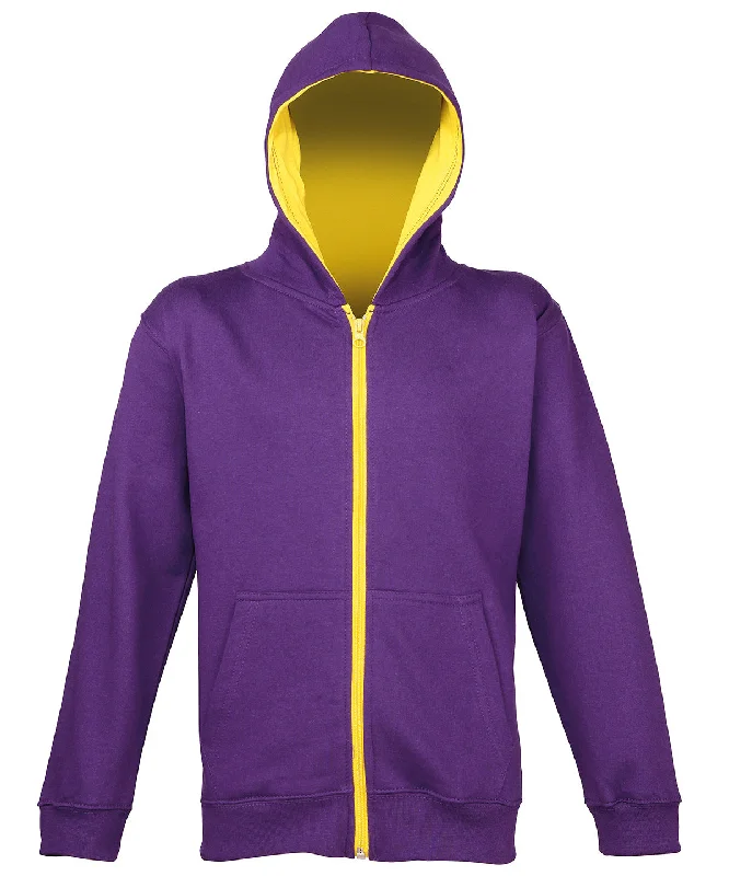 Purple/Sun Yellow - Kids varsity zoodie