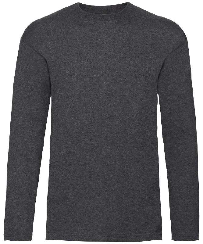 Dark Heather Grey - Valueweight long sleeve T