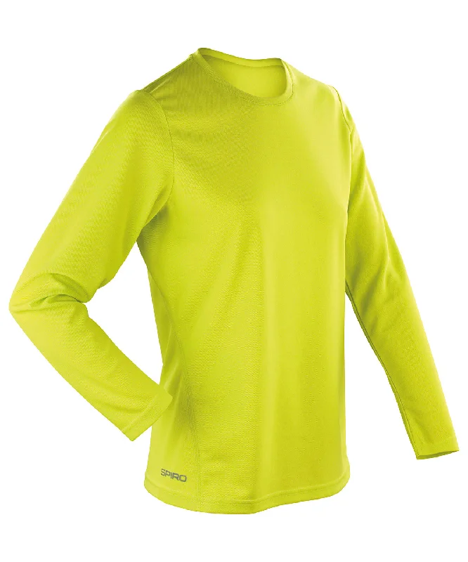 Lime Green - Women's Spiro quick-dry long sleeve t-shirt