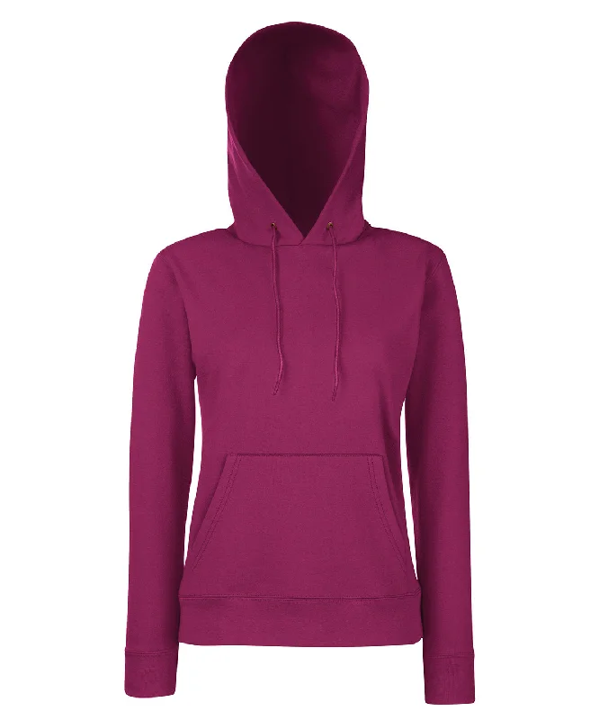 Burgundy - Women's Classic 80/20 hooded sweatshirt