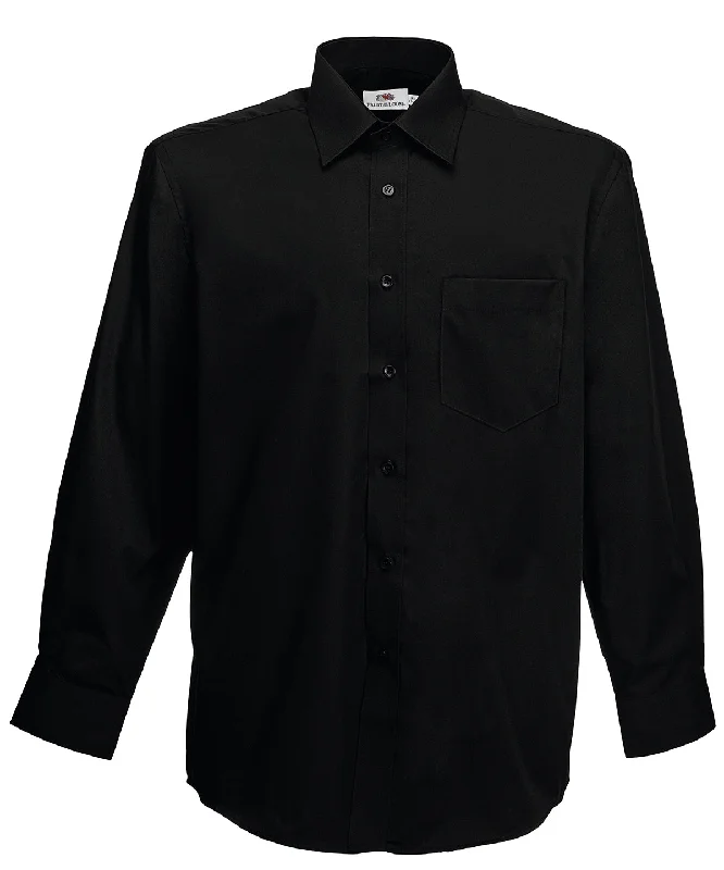 Black - Poplin long sleeve shirt