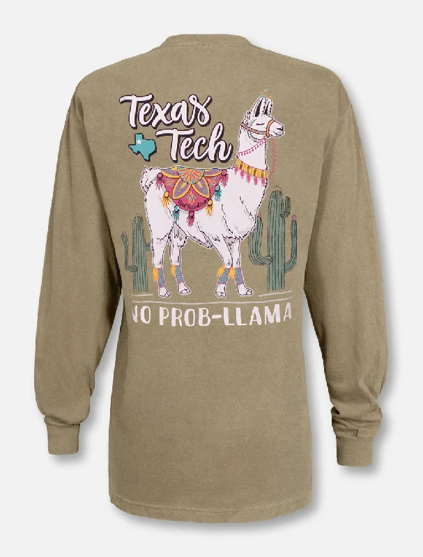 Texas Tech Red Raiders No Problem Llama Long Sleeve Shirt