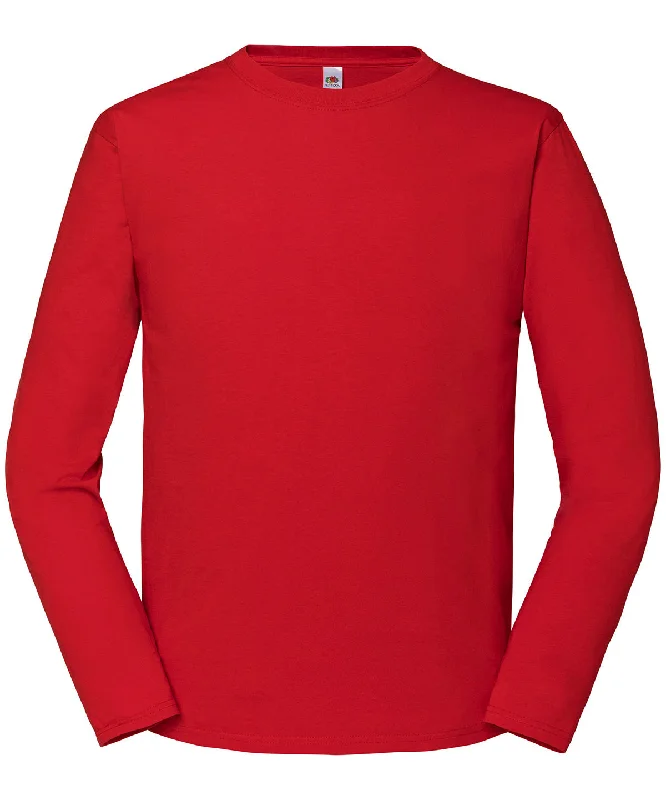 Red - Iconic 195 ringspun premium long sleeve T