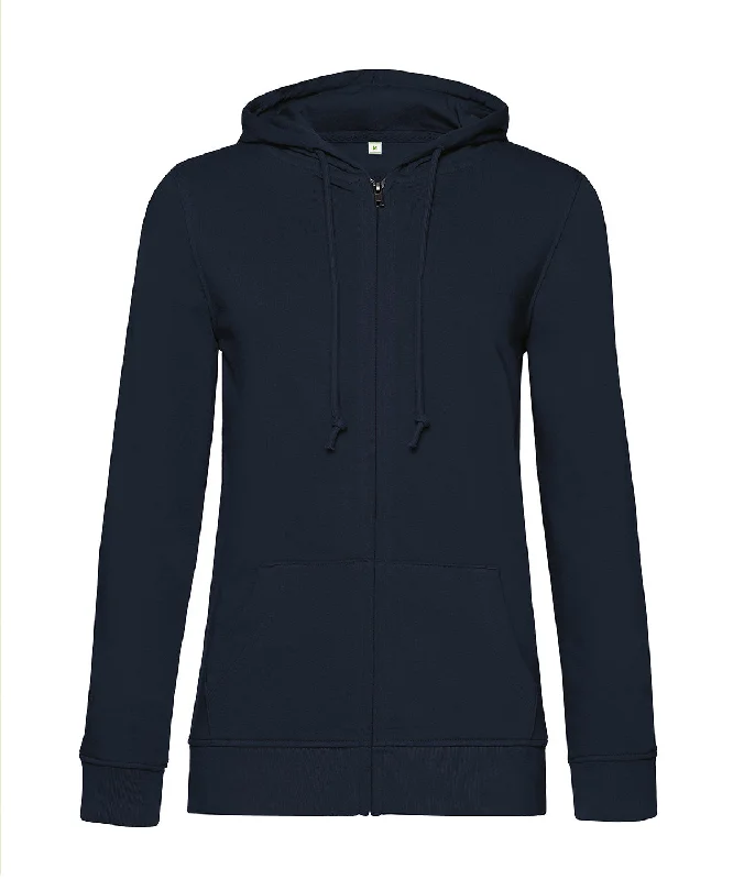 Navy - B&C Inspire Zipped Hood /women