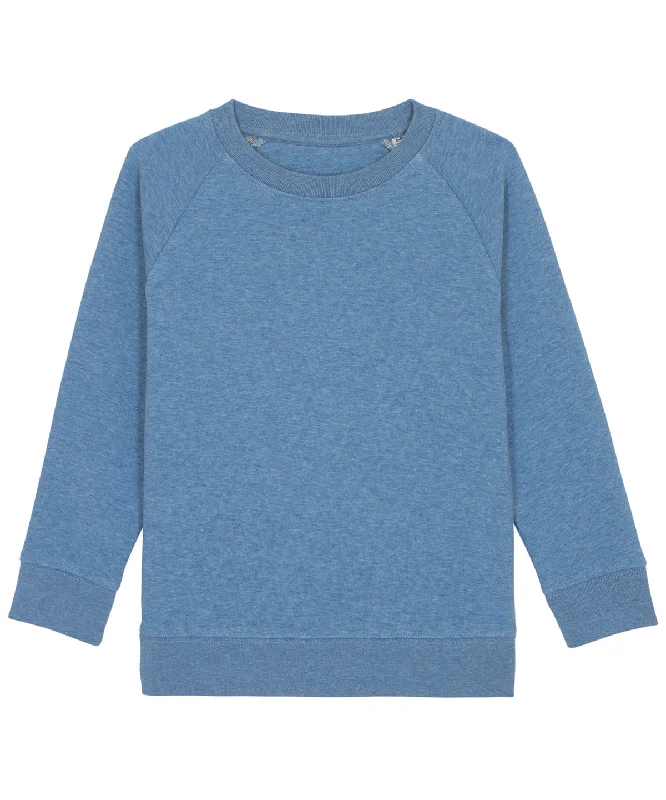 Mid Heather Blue - Kids mini Scouter iconic crew neck sweatshirt (STSK916)