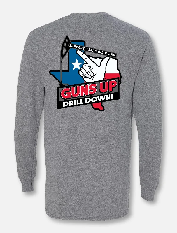 Texas Tech Red Raiders "Guns Up Drill Down" Long Sleeve T-Shirt