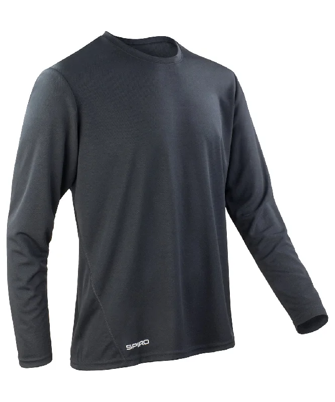 Black - Spiro quick-dry long sleeve t-shirt