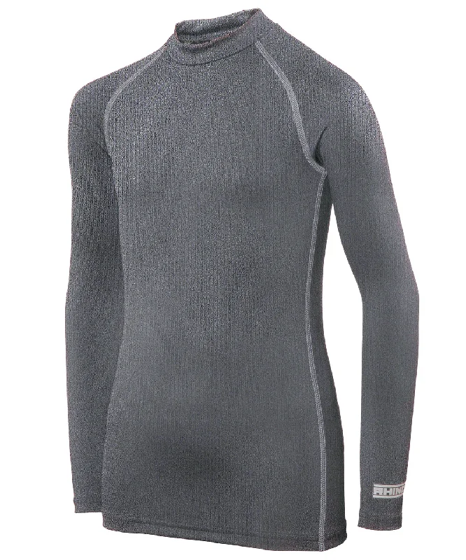 Heather Grey - Rhino baselayer long sleeve - juniors