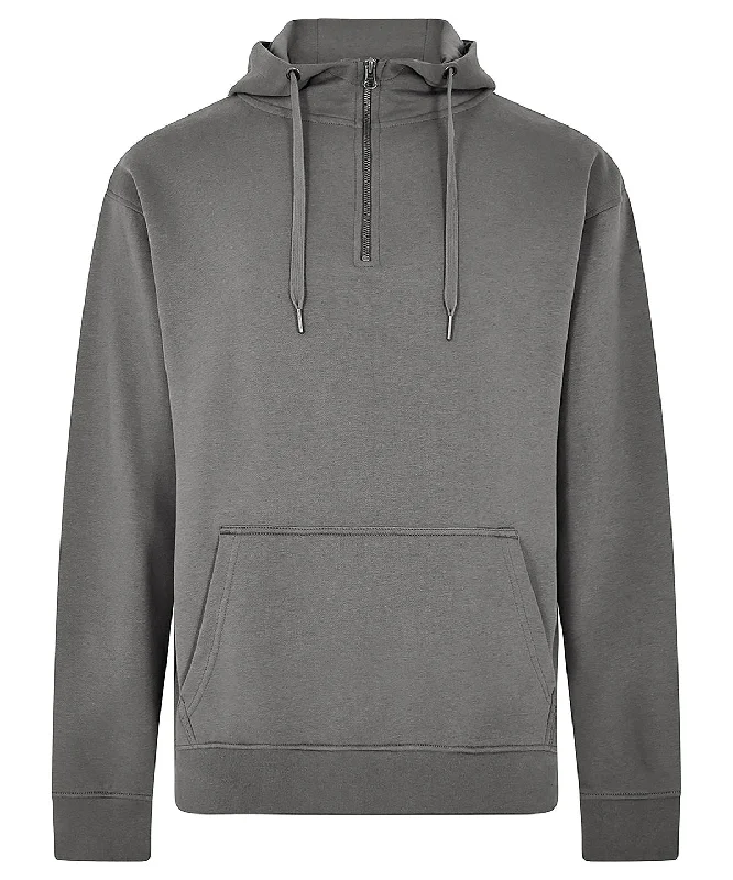 Dark Grey - Regular fit 1/4 zip hoodie