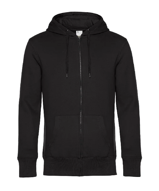 Black Pure - B&C KING Zipped Hood