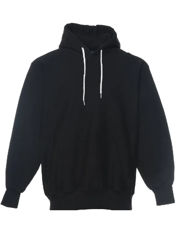 Black Hooded Sweatshirt - L