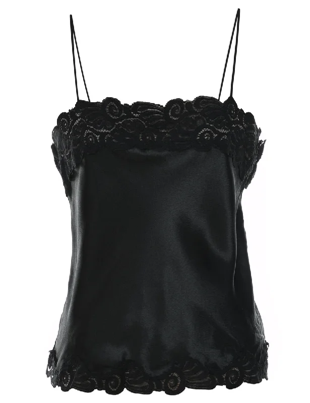 Black Lace Camisole - S