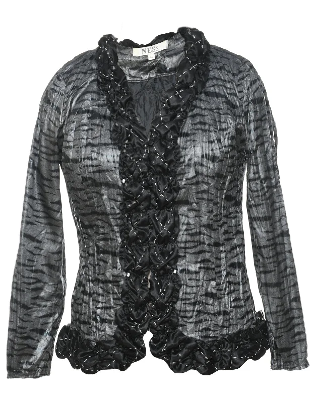 Dark Grey Evening Jacket - M