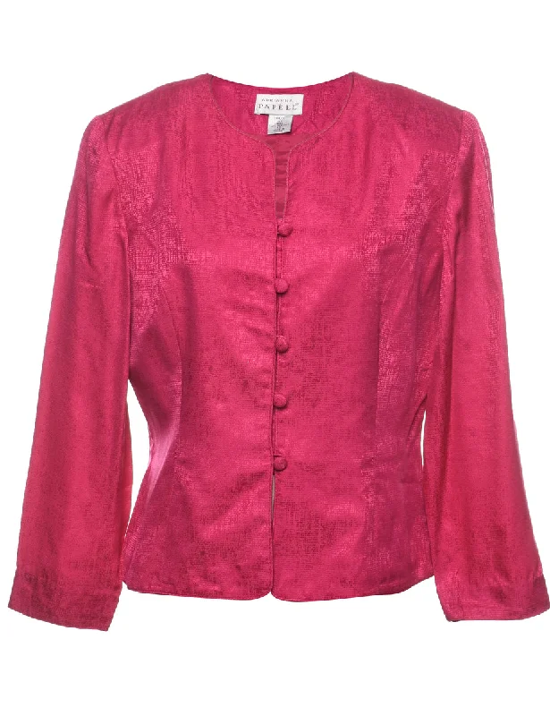 Pink 1980s Evening Jacket - L