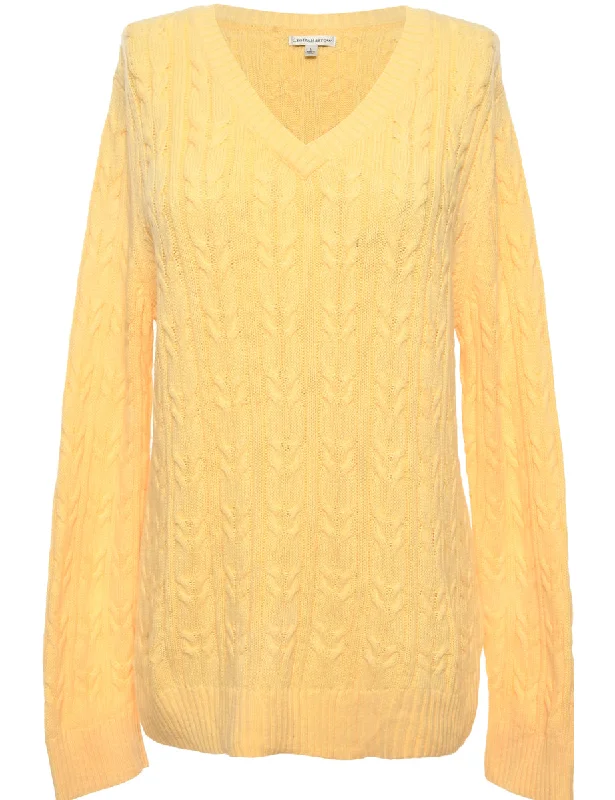 Yellow Croft & Barrow Jumper - L