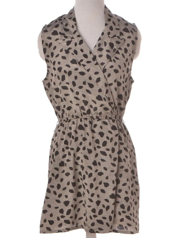 Label Animal Print Summer Short Dress