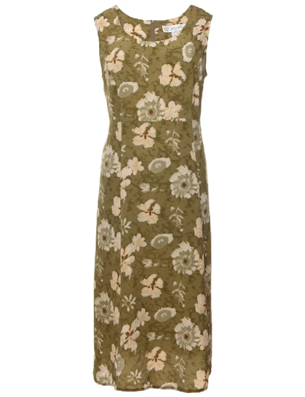 Floral Print Dress - XXL