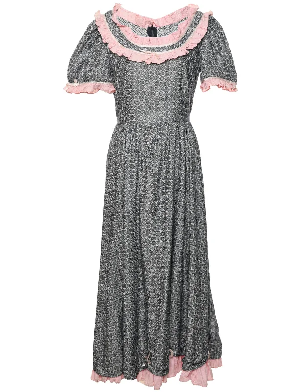 Grey Maxi Dress - L