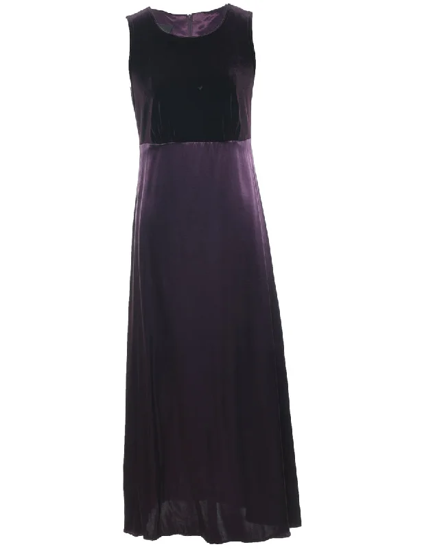 Purple Evening Dress - M