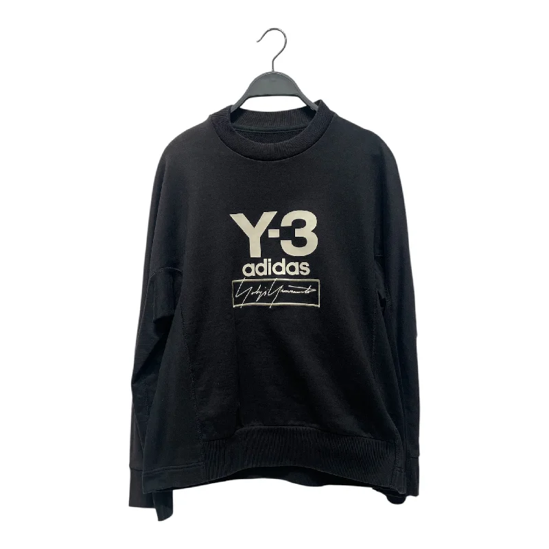 Y-3/Sweatshirt/XS/BLK/Cotton/Stacked Logo Crew sweater/FJ0432