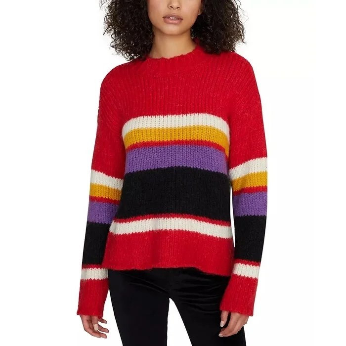 Sanctuary Women's Party Stripe Sweater Red Size XX Small - XX-Small