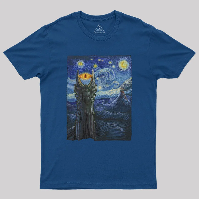 Sauron Van Gogh Nerd T-Shirt