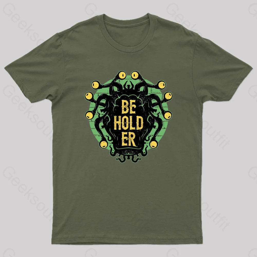 Typographic Beholder Geek T-Shirt