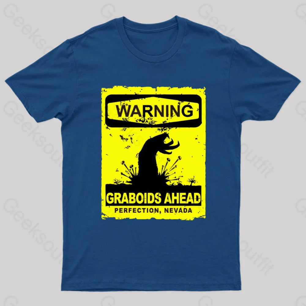 Warning Graboids Ahead Vectorized T-Shirt