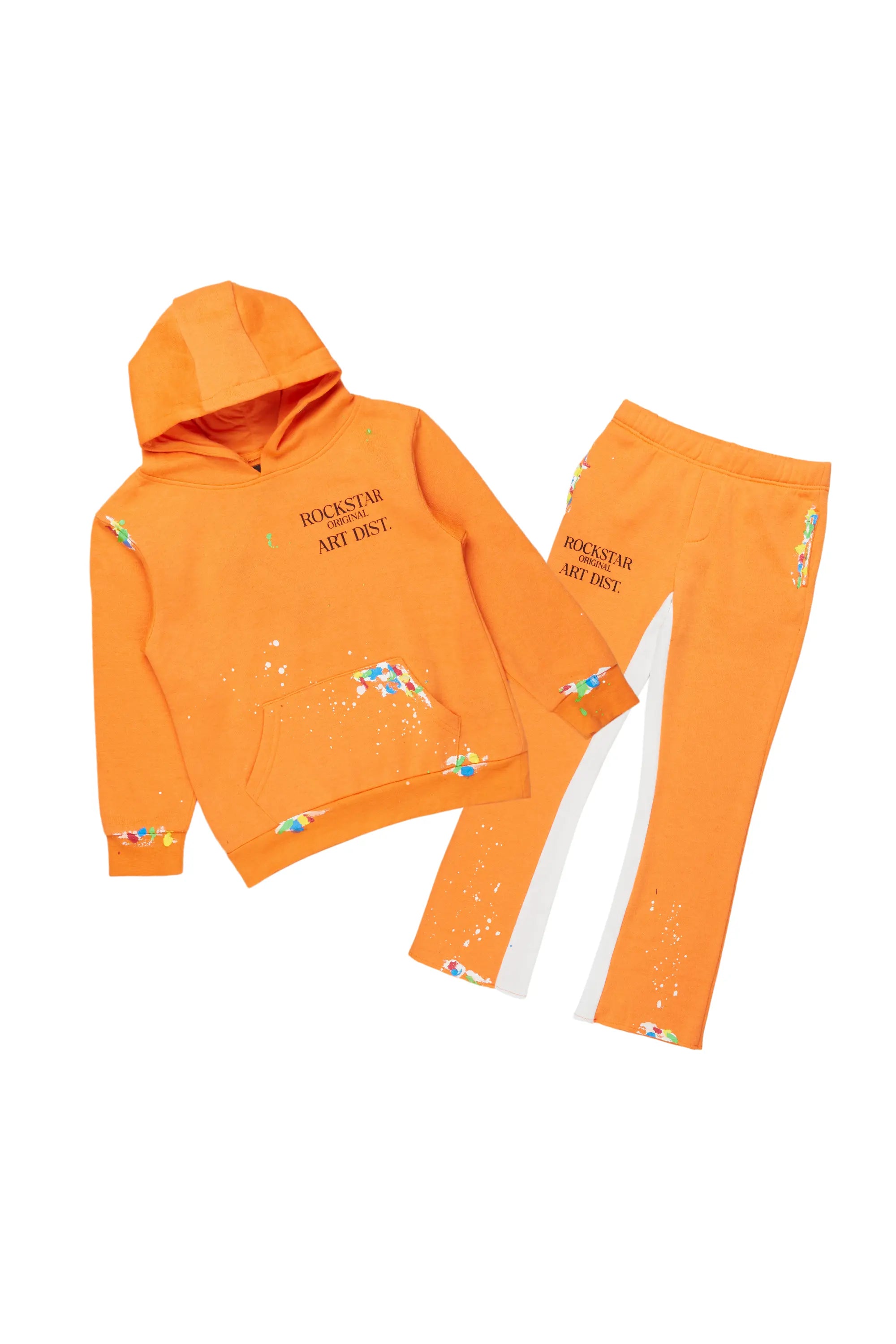 Boys Palmer Orange Baggy Fit Pant Set