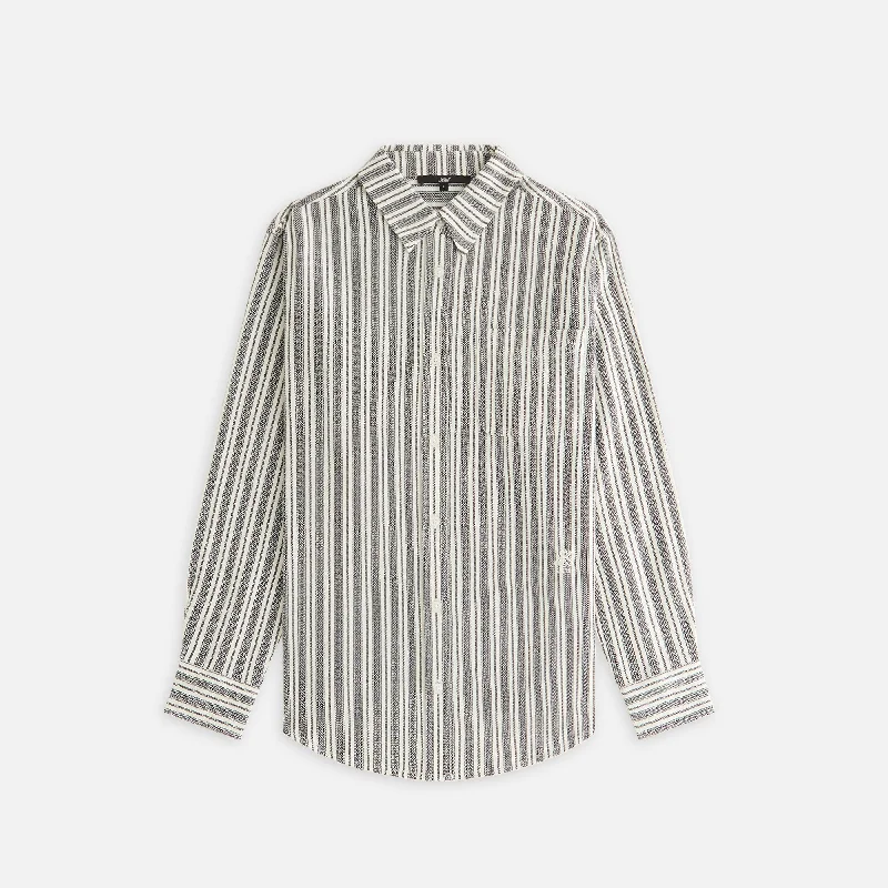 Kith Women Ora II Dobby Stripe Shirt - Black