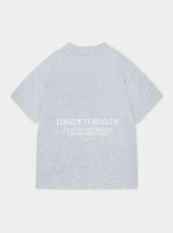 KIDS COPYRIGHT T-SHIRT - GREY MARL